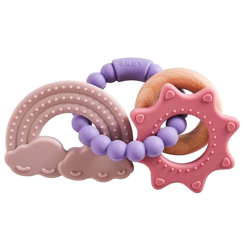 Sunshine & rainbow teether