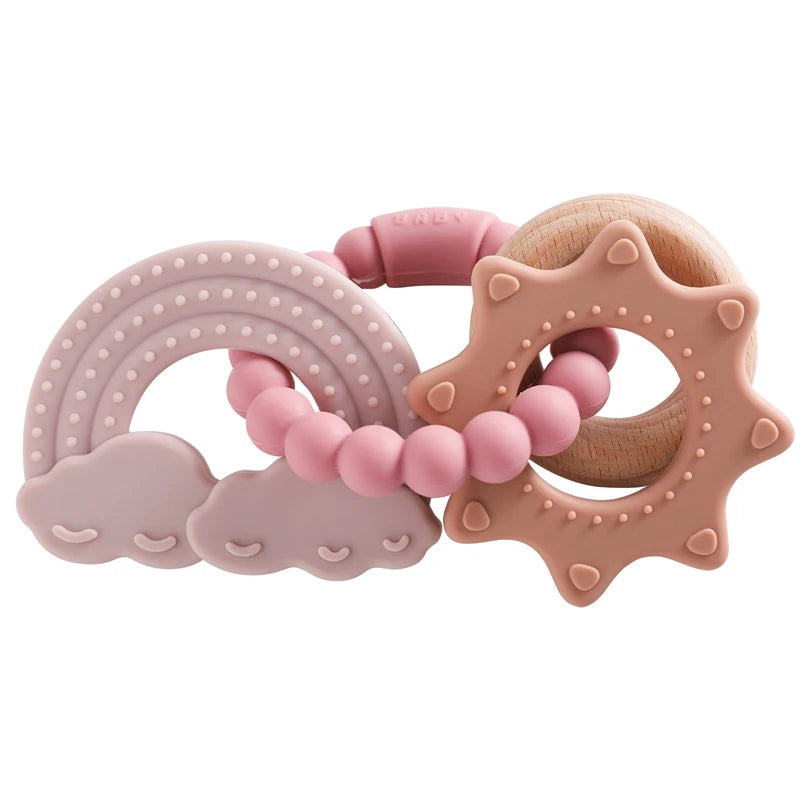 Sunshine & rainbow teether